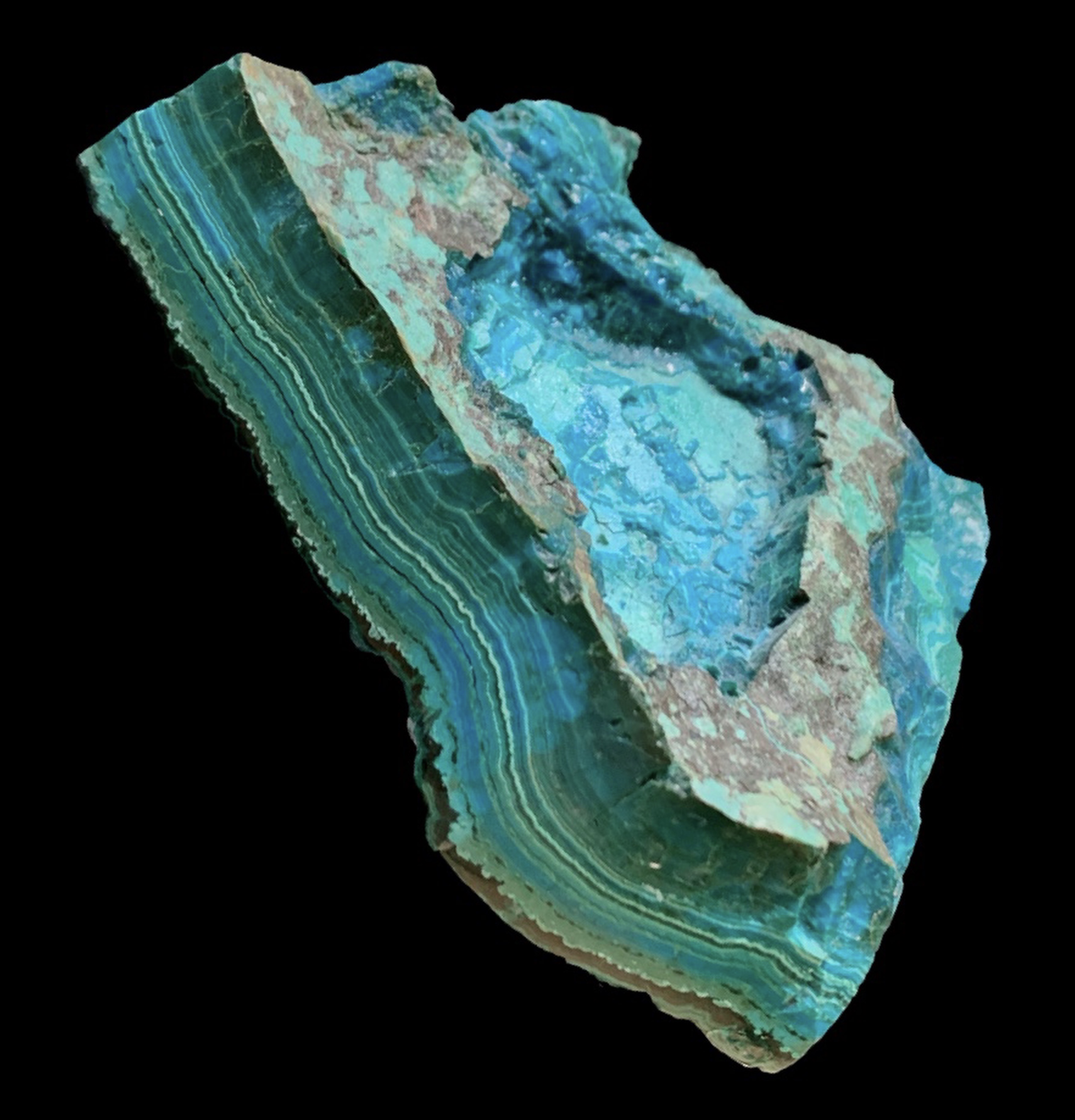 Chrysocolla from Katanga, D.R. of Congo